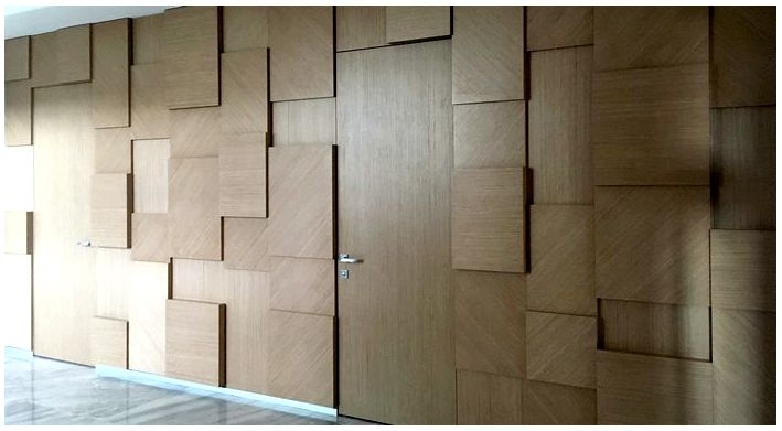 Дизайнерское оформление стен - шпонированные стеновые панели